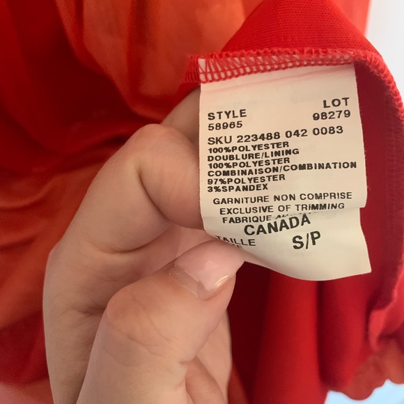 Orange Halter Dress - Picture 4 of 5